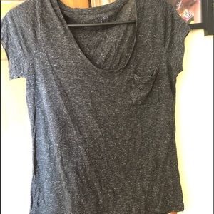 grey short sleeve